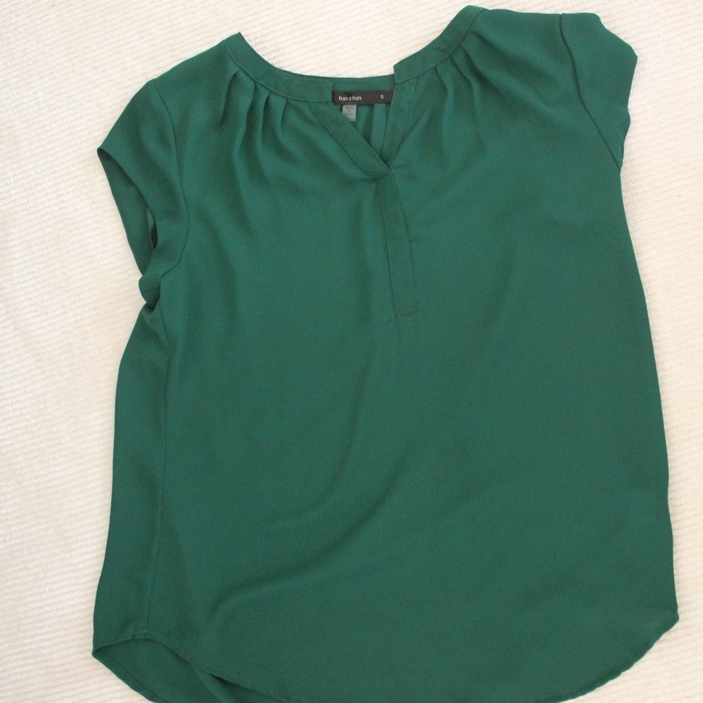 Fun Z Fun Green top